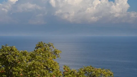 Reflections on the sea of Sicily Stock Footage 97834703