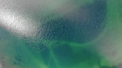 Reflections of sky, clouds and mountains in lake Stock Footage 94501109