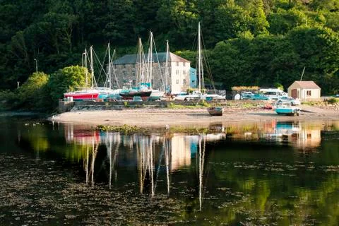 Reflections  on a summer eveing Stock Photos