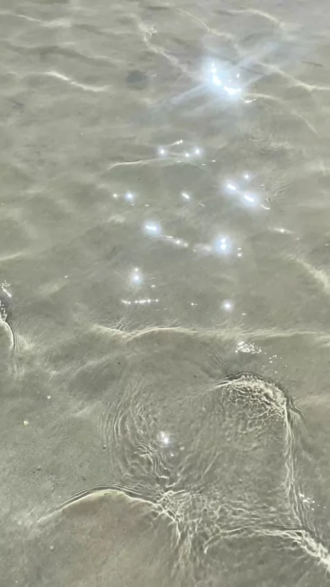 Reflections of the sun on the water. Vertical video for social media Stock Footage 287236546