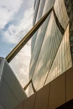 Reflections on the tower 2 Stock Photos