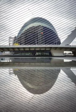 Reflections in Valencia Foto stock