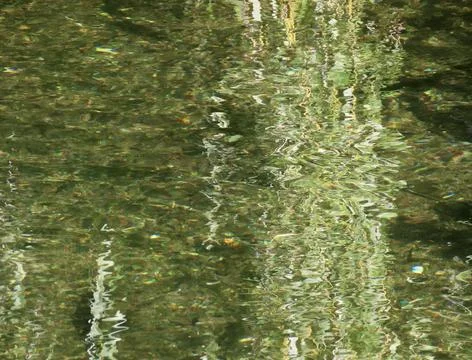 Reflections on water and waves Stock Photos