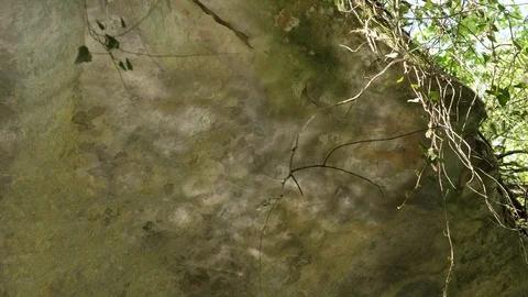 Reflections of Water on the Ceiling of the Grotto. Glare Water. Video stock 127790327