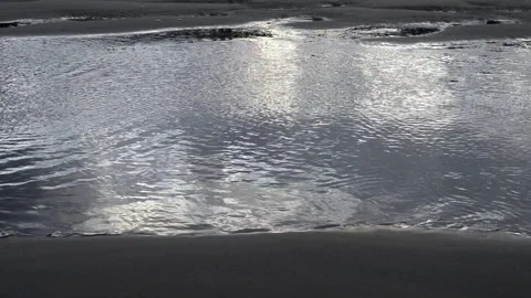 Reflections in the water in the early morning Stock Footage 277580809