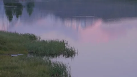 Reflections in the water, evening Stock Footage 171759747