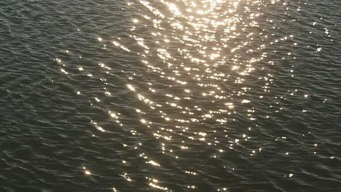 Reflections on the water of a river Stock Footage 122699682