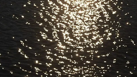 Reflections on the water of a river Stock Footage 122727616