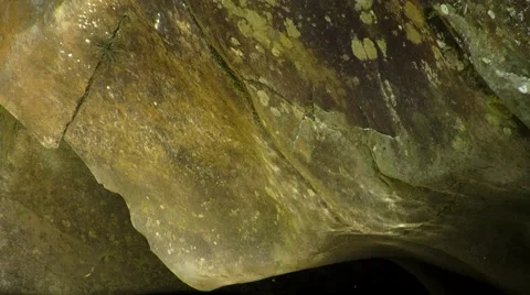 Reflections of water on stone Stock Footage 68807373