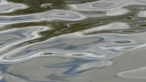 Reflections in the water, waves. Stock Footage 170856231