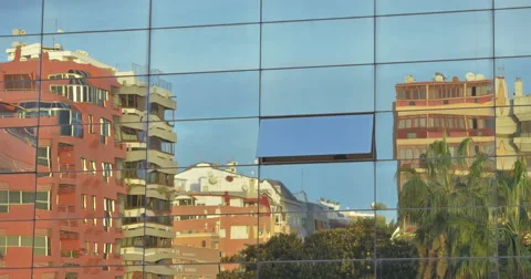 Reflections in the Windows Time-lapse Stock Footage 44757260
