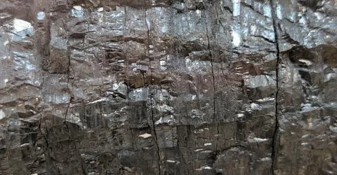 Reflective Anthracite Coal Surface Abstract Detail Stock Photos
