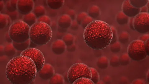 Reflective Balls Red Stock Footage 86765466