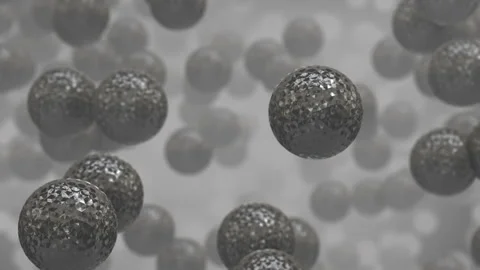 Reflective Balls Silver Stock Footage 86766466