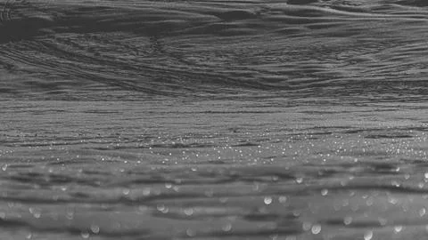 Reflective black desert, starry desert, unknown footprints Stock Photos