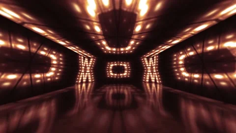 Reflective Dancing Lights in a 3D animation Stock Footage 233657980