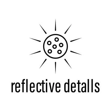 Reflective details icon. Element of raw material with description icon for Stock Illustration