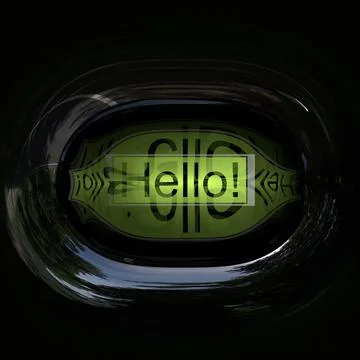 Reflective digital display Stock-Illustration