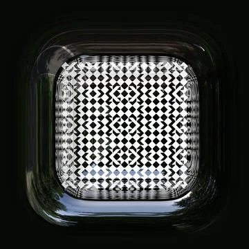 Reflective illustration of abstract tile pattern. Stock-Illustration