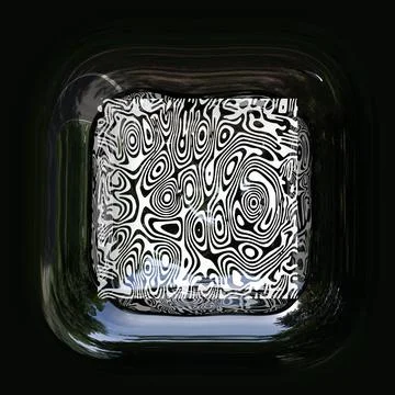Reflective illustration of psychedelic zebra Stock Illustration