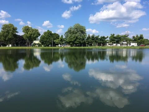 Reflective Lake View, Nature Stock Photos