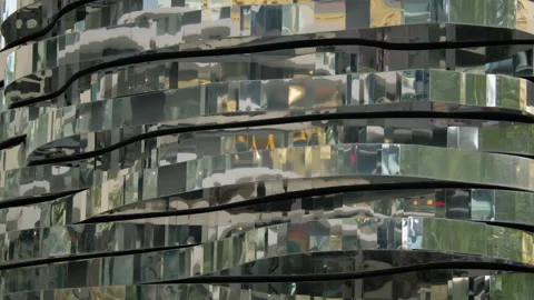 Reflective layers of Kafka's kinetic head Stock Footage 270156935