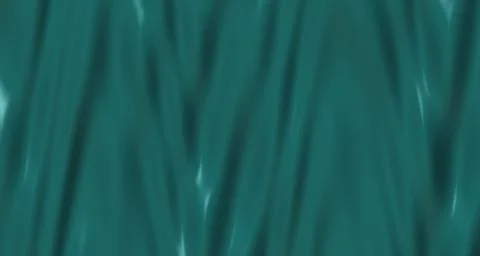 Reflective liquid metal chrome surface with aqua and green waves Stock Illustration