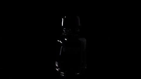 Reflective perfume bottle on black background Stock-Footage 152719779