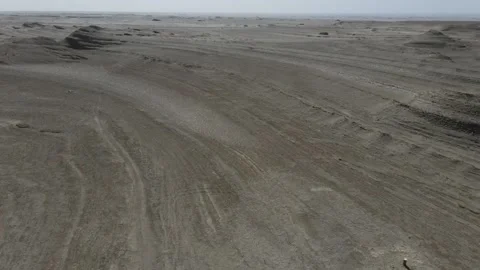 Reflective quartz in a desert riverbed, glitter like diamonds, Qinghai China Stock Footage 138936645