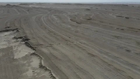 Reflective quartz in a desert riverbed, glitter like diamonds, Qinghai China Stock Footage 138936737