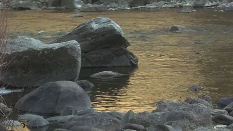 REFLECTIVE RIVER 스톡 동영상 75025068