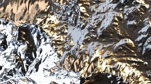 Reflective Silver Mountain Texture 3d render. Illustrazione stock