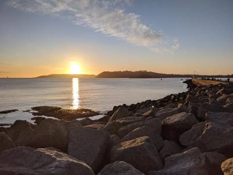 Reflective Sunset Stock Photos