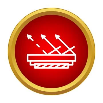 Reflective surface bouncing light arrows technology Stock Illustration