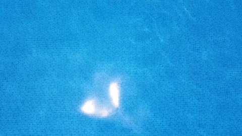 Reflective water in a swimming pool Stock Footage 94131148