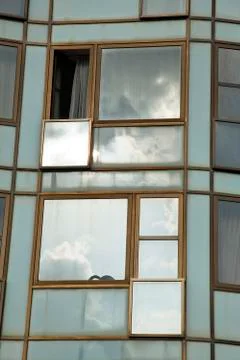Reflective windows 스톡 사진