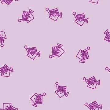 Reflectors solar panel line vector seamless pattern Illustrazione stock