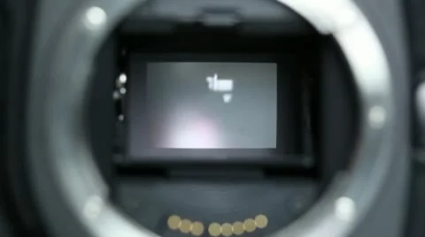 Reflex camera system Stock Footage 22241762