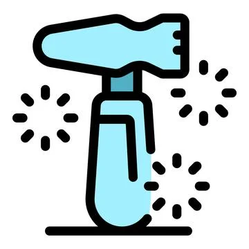 Reflex hammer testing neurological reflexes with sparkles illustration Stock Illustration