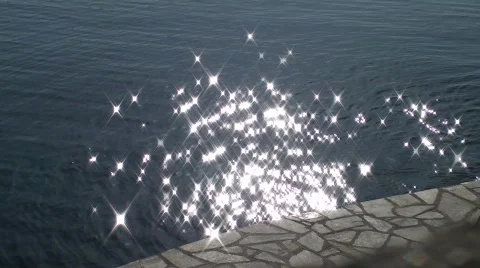 Reflex on sea water Stock-Footage 681585