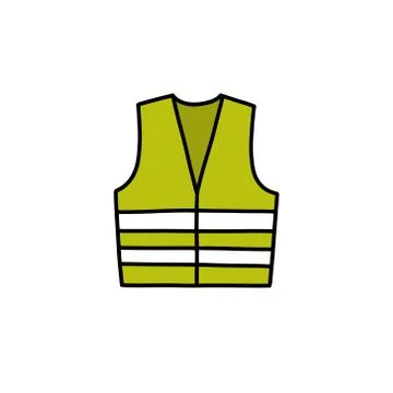Reflex vest doodle icon, vector illustration Stock Illustration
