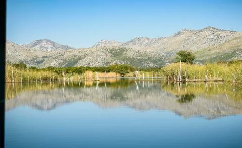 Reflexion mountain Stock Photos