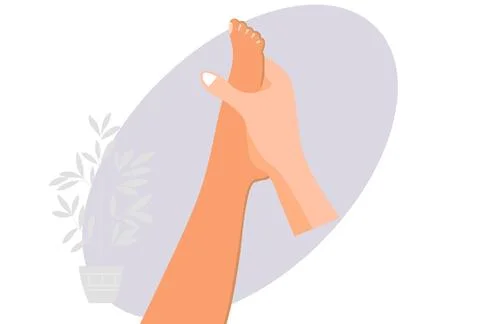 Reflexology Concept Illustration Illustrazione stock