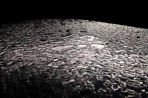 Refracted light. Water droplets. Enigmatic minimalist monochrome abstract Stock Photos
