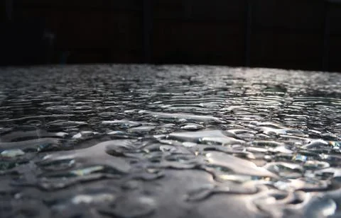 Refracted light. Water droplets. Enigmatic minimalist monochrome abstract Stock Photos