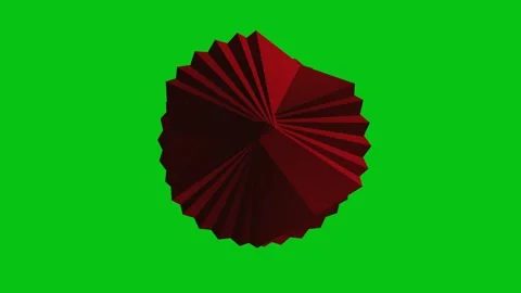 Refraction Abstract Cube Loop On Green Background Video stock 234089829