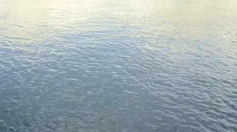 Refraction effect sunlight in the river Stock Footage 53301833