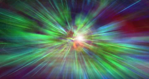 Refraction of light - rays and sun specks effect, modern abstract backgrou... 写真素材