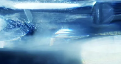 Refraction of Light Through a Glass. Stock Footage 150002462