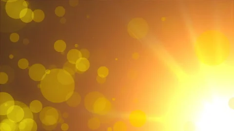 Refraction of light of warm sun - rays, sky and flying particles, modern Video stock 102281063